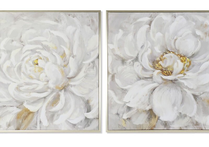 Cuadros 90x3x80 flor enmarcado 2 surtido